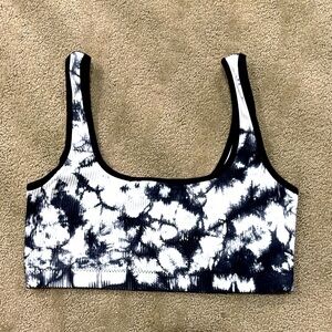 Tie-Dye Blue and White Garage bra